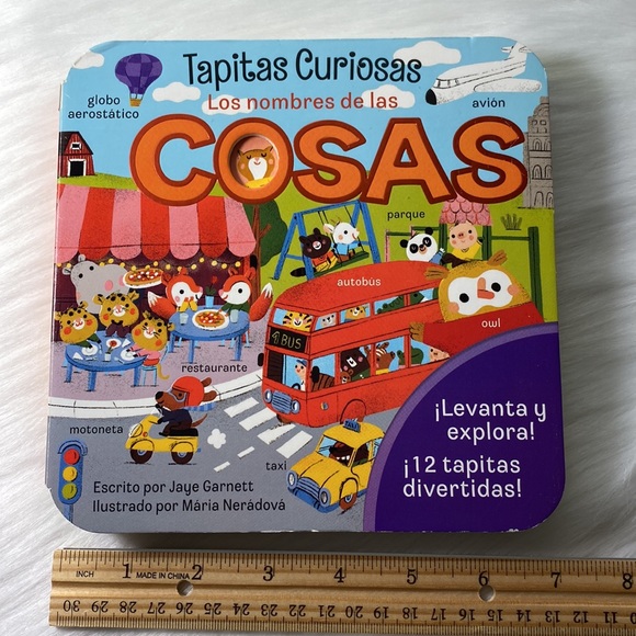 Baby/Toddler/Children Board Book in Spanish " Los Nombres de las Cosas" Tapitas - Picture 3 of 16